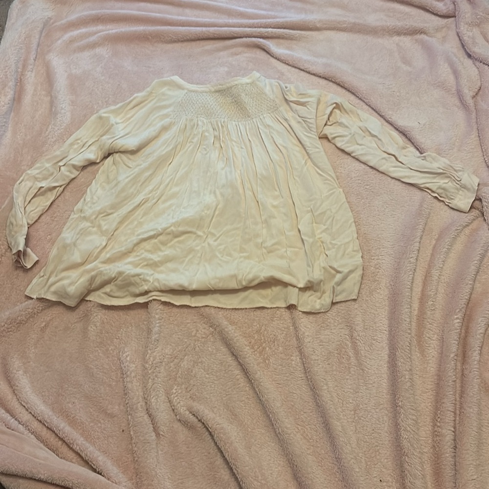 Sundance Gentle Breeze Blouse Pin-tuck Long Sleeve Top - Picture 2 of 6